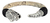Brazalete De Piel Fina Con Víbora De Plata Ley 925