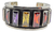Brazalete De Plata Con Circonias Baguette De Colores - online store