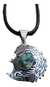 Image of Dije De Quetzalcóatl De Plata Ley .925 Con Turquesa