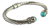 Brazalete Tipo Yurman De Plata 925 Con Turquesas on internet