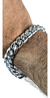 Pulsera Tejido Cubano Gruesa De Plata Ley .925 Para Hombre