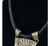 Image of Dije De Tlaltecutli De Plata 925 Con Collar De Piel