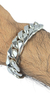 Pulsera Gruesa Tejido Cubano De Plata Ley 925 Para Hombre - ARTESANOSMEX