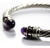 Brazalete Tipo Yurman De Plata Con Amatistas Naturales - ARTESANOSMEX
