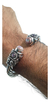 Brazalete De Plata 925 Solido Con Opalos Para Hombre - ARTESANOSMEX