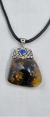 Dije De Piedra Natural De Chiapas Montado En Plata Con Lapis - ARTESANOSMEX