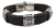 Pulsera De Piel Tejida Color Chocolate Con Grecas De Plata - comprar en línea