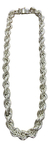 Cadena Torzal Gruesa De Plata 925 Con Broche De Caja - ARTESANOSMEX