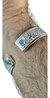 Brazalete Maya De Plata Ley 925 Adornado Con Turquesas