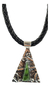 Dije De Triangulo De Plata .925 Con Jade Natural - online store