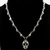Cadena De Calaveras De Plata Con Dije Con Zirconias