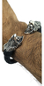 Brazalete De Piel Con Guerreros Águila De Plata 925 - buy online