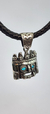 Dije De Tláloc De Plata 925 Con Zirconias Azules Y Collar - ARTESANOSMEX