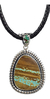 Dije De Turquesa Natural Montado En Plata Ley 925 - online store