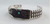 Pulsera De Casquillas De Plata Ley .925 Con Placa De Ébano on internet