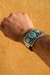 Pulsera De Madera Con Placa De Plata Ley .925 Con Turquesas