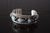 Brazalete De Plata Ley .925 Con Piedras Larimar Naturales - ARTESANOSMEX