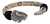 Brazalete De Piel Fina Con Víbora De Plata Ley 925 - comprar en línea