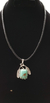 Dije De Turquesa Montada En Plata 925 Tipo Nativo Americano - ARTESANOSMEX