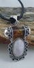 Dije De Jade Natural Y Piedra De Chiapas Montado En Plata - online store