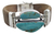 Pulsera De Madera Del Caribe Con Plata Y Turquesas Naturales - ARTESANOSMEX