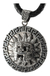 Dije De Quetzalcoatl De Plata 925 Con Grecas Y Collar