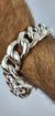 Pulsera Gruesa Tejido Cubano De Plata Ley 925 - online store