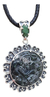 Dije De Jade Estilo Maya Mictecacihuatl Montado En Plata 925 - comprar en línea