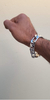 Pulsera Gruesa De Plata De Eslabones Tres Por Uno - buy online