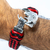 Pulsera De Piel Con Rinoceronte De Plata 925 en internet