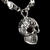 Cadena De Calaveras De Plata Con Dije Con Zirconias - buy online