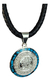 Dije De Calendario Maya De Plata 925 Con Turquesas