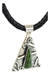 Image of Dije De Triangulo De Plata .925 Con Jade Natural