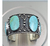 Brazalete De Plata Ley .925 Adornado Con Turquesas Naturales - buy online