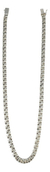 Cadena Gruesa Tejido Chino De Plata Ley .925 Para Hombre