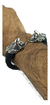 Brazalete De Piel Con Guerreros Águila De Plata 925 - buy online
