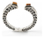 Brazalete De Plata Con Grecas Y Madera Petrificada en internet