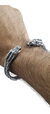 Brazalete De Dragones De Plata Ley 925 Para Hombre - ARTESANOSMEX