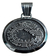 Image of Dije De Quetzalcoatl De Plata Ley 925 Con Collar De Piel