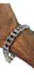 Pulsera Biker De Plata 925 Para Caballero - ARTESANOSMEX