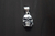 Dije De Calavera De Plata Ley .925 Con Collar De Piel