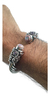 Brazalete De Plata 925 Solido Con Opalos Para Hombre - buy online