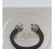 Brazalete De Piel Tejida Con Leones De Plata - buy online