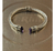 Brazalete Tipo Yurman De Plata Con Amatistas Naturales - ARTESANOSMEX