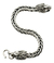 Pulsera Tejida De Plata 925 Con Cabezas De Leon - comprar en línea
