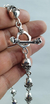 Image of Cadena De Calaveras De Plata Ley .925 Para Caballero