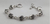 Pulsera De Calaveras Grandes De Plata Ley .925