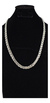 Cadena Gruesa Tejido Chino De Plata Ley .925 Para Hombre