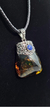 Dije De Piedra Natural De Chiapas Montado En Plata Con Lapis
