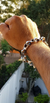 Pulsera Gruesa De Herraduras De Plata Ley .925 Para Hombre - buy online